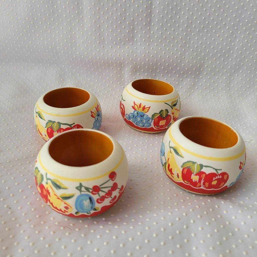 Apple Napkin Rings set of 4